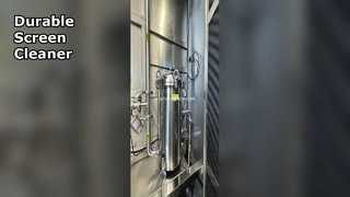 자동 스크린 클리너 내구성이 뛰어난 스테인레스 스틸 프레임