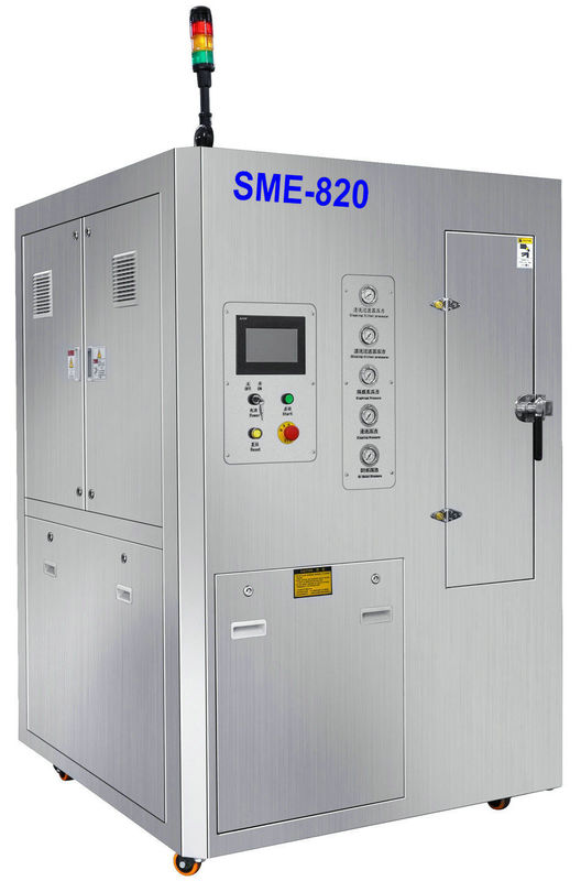 PC 2D와 SME-860 스텐실 세척  기계는 MES 연결을 위해 스캐너와 네트워크라고 모듈이라고 표시합니다