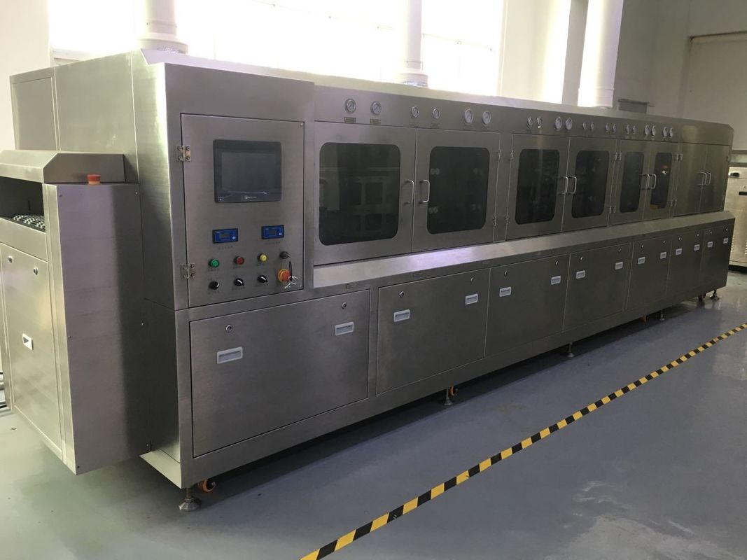IGBT,IPM 및 LEADFRAME 부품용 Sus304 반도체 pacakging 플럭스 화학 세척 기계 600mm 폭 그물