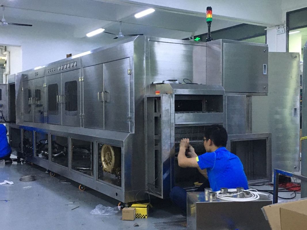 IGBT,IPM 및 LEADFRAME 부품용 Sus304 반도체 pacakging 플럭스 화학 세척 기계 600mm 폭 그물